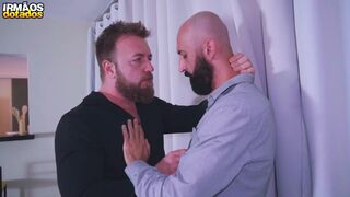 Kostya Kazenny dominates Eli Barcellos with his massive meat in a raw bareback fuckfest - 10 image