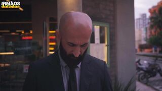 Kostya Kazenny dominates Eli Barcellos with his massive meat in a raw bareback fuckfest