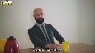 Kostya Kazenny dominates Eli Barcellos with his massive meat in a raw bareback fuckfest - 4 image