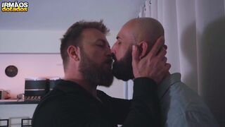 Kostya Kazenny dominates Eli Barcellos with his massive meat in a raw bareback fuckfest - 9 image