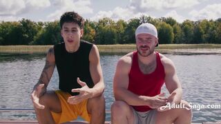 Marcus Mcneill & Angel Elias get raw and rough with a straight stud on a boat - Angel Elias loves it!