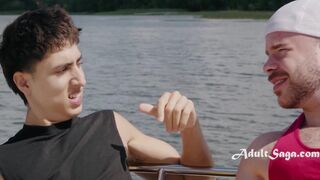 Marcus Mcneill & Angel Elias get raw and rough with a straight stud on a boat - Angel Elias loves it!