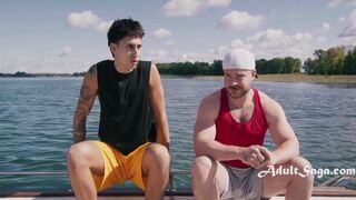 Marcus Mcneill & Angel Elias get raw and rough with a straight stud on a boat - Angel Elias loves it!