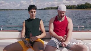 Marcus Mcneill & Angel Elias get raw and rough with a straight stud on a boat - Angel Elias loves it!