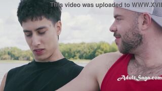 Marcus Mcneill & Angel Elias get raw and rough with a straight stud on a boat - Angel Elias loves it!