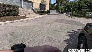 Joel Someone gets a rough anal pounding from Scott DeMarco in uniform