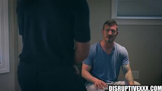 Hot producer brutally fucks and facefucks Derek Kage's tight ass and tight face