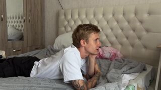 Falcon Al, Ethan Lestray, and Sandro Jenner take turns deepthroating Max Gen's massive shaft & sharing his load