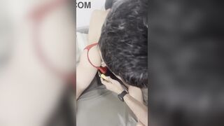 Watch Shulxxx & Brunangels take turns on a rough uncut dick play with a real-life twist