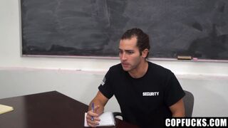 Jack Valor gets punished with rough bareback by Brett Baker's big cock