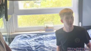 Owen Banks, Danny Bianchi & Cassian Twink swap trains and take massive cocks in wild anal mirror swaps