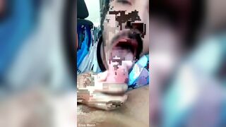 Watch this hot amateur giver a sloppy BJ with a twist of his tongue