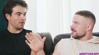 Marcus & Mike Monroe team up to give Angel Santana & her lesbian friend a wild bareback threesome