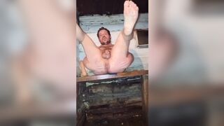 Russian amateur loses his dick after a massive anal dildo