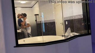 Watch Lucas Frazao dominate and humiliate his wife in a hotel room while David Vinicius watches in sexy clothes - 9 image
