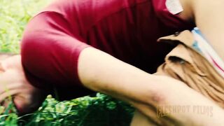 James Oakleigh & his buddy dominate tattooed dude with a threesome, with ass play and outdoor fun