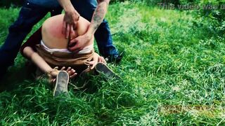 James Oakleigh & his buddy dominate tattooed dude with a threesome, with ass play and outdoor fun