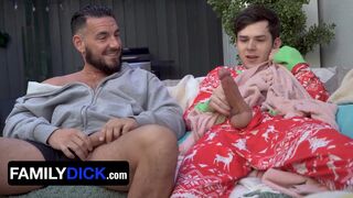 Stepdad caught stepson Dakota Lovell fingering & getting bareback anal creampied by his stepdaughter's boyfriend