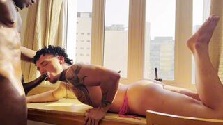 Gonzales pounds his amateur babe's tight backdoor with his massive BBC in hot solo action