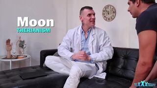 Watch Dominick Balta's skinny patient Lukas Vlaha get a surprise treatment from Dr. Dante's Magic Cock Cure - 1 image