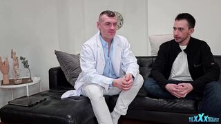 Watch Dominick Balta's skinny patient Lukas Vlaha get a surprise treatment from Dr. Dante's Magic Cock Cure