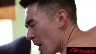 Watch Cody Seiya's tattooed ass get drilled by Kane Fox's hairy snatch - 11 image