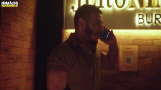 Stepdad RickNeker & Donato Ramon's first time in the ass: Bareback ass-to-mouth action with a muscular guy