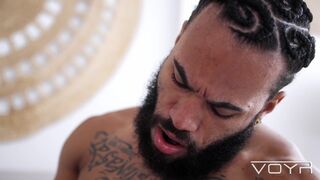 Watch Jhon, Rafael, Pierre, and Douglas in wild interracial gangbang with Little Ass