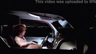 Jonzu dominates & pounds Christian Hunter's hard cock in open air