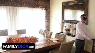 Thanksgiving Day: Stepdad Brody Kayman fills up Dakota Lovell's tight ass & makes her suck his big cock