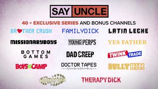 Stepdad shares bed with stepdaughter & they go wild with deepthroating, rimming, and anal creampies! - 1 image