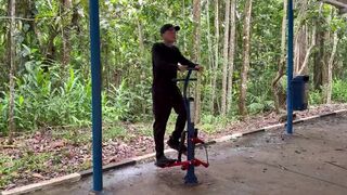 Euerickdiaz & Maloka dominate & bareback personal trainer after intense workout