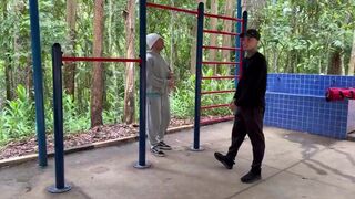 Euerickdiaz & Maloka dominate & bareback personal trainer after intense workout - 6 image