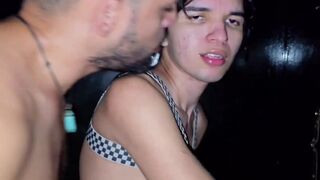 Watch as a lucky guy gets dominated and slammed hard by a massive dick at Gloryhole!