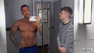 Zilv Gudel's tight ass drilled hard before getting a big load in doggystyle