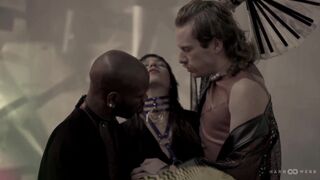 Kody McCree & Paulita Pappel take turns deepthroating and getting pounded in a wild bisexual threesome