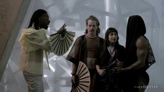 Kody McCree & Paulita Pappel take turns deepthroating and getting pounded in a wild bisexual threesome - 3 image