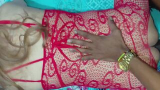 Nelsy80 and Ronnybbc go wild in malla roja ride with panties & BBC