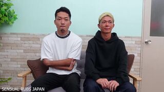 Watch as these muscular guys take turns taking uncut cocks in wild Asian orgy with cum-covered bodies