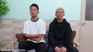 Watch as these muscular guys take turns taking uncut cocks in wild Asian orgy with cum-covered bodies