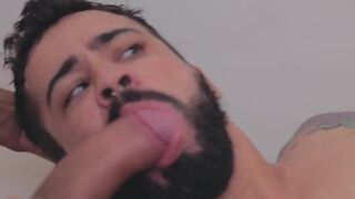 Nerdy Carioca & Muleke Minerin take on a massive black cock in hot threesome action - 8 image