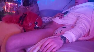 Two kinky sluts gulp down two loads and gulp it all up with deepthroating and oral skills!