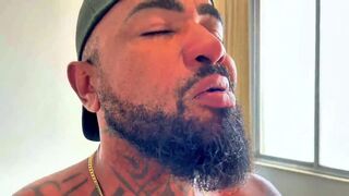 Felipe Nuru and Leo Alfredo take turns fist-pumping their hung friend's big belly after intense anal pounding