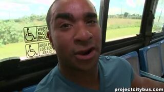 Rick Mccoy pounds BBC on a public bus in PROJECT CITY Bus!