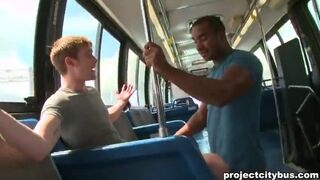 Rick Mccoy pounds BBC on a public bus in PROJECT CITY Bus! - 15 image