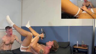 RickNeker and Gordon Levin team up to take a hard pounding from a horny American guy at the hotel