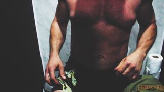 Drills & Barebacks mercilessly drill muscular boy on boy with their big cocks - 1 image