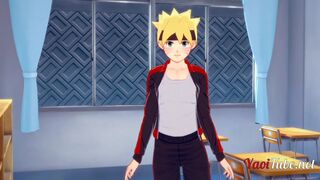 Kiba & Boruto take on a massive rod in a hot anal creampie action - 1 image