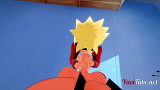 Kiba & Boruto take on a massive rod in a hot anal creampie action - 8 image