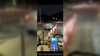 Watch Ninfa Arlequina get a raw ride on a motorcycle courier & take a cum load in her mouth and pussy - 1 image